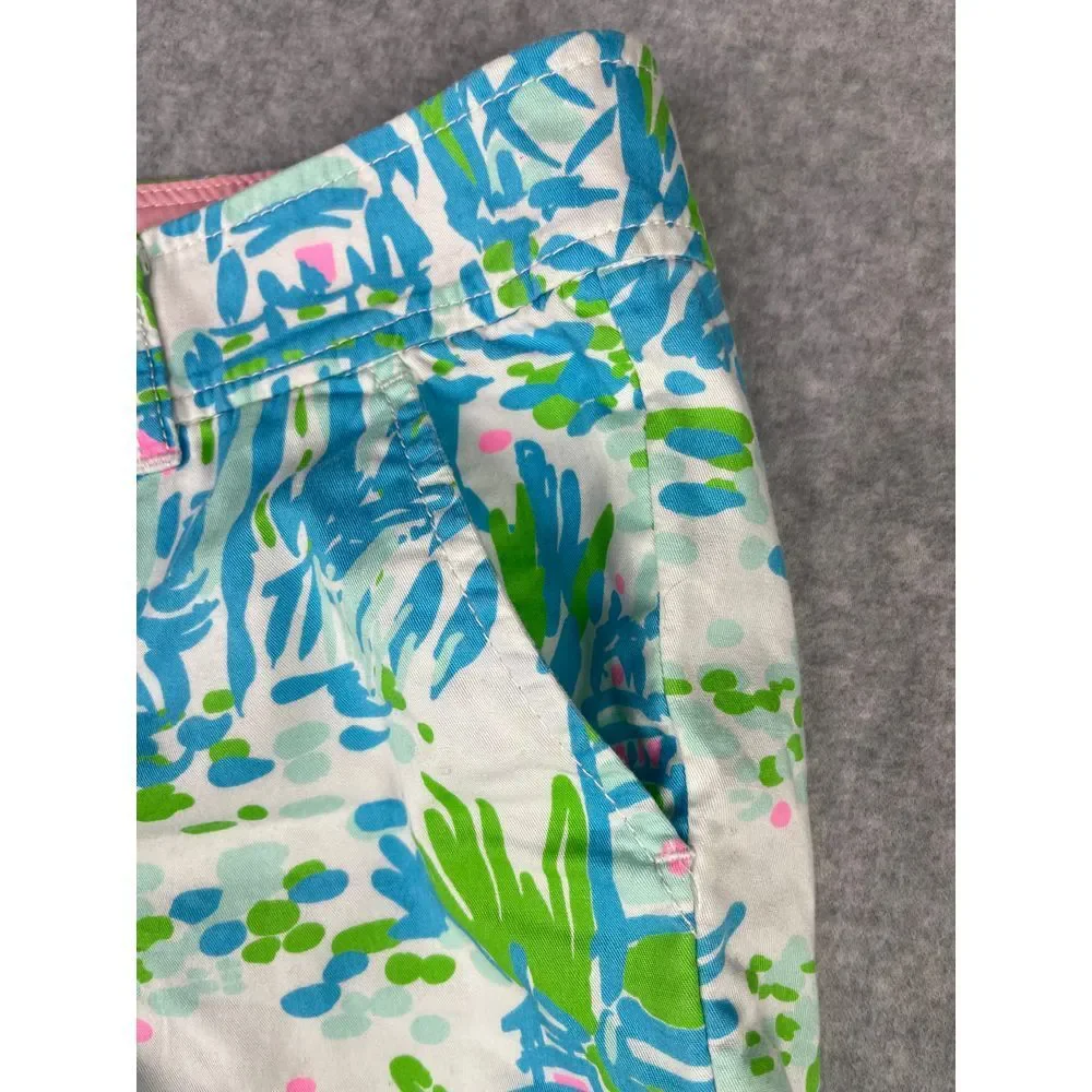 Lilly‎ Pulitzer Callahan Short, women's size 2, feminine, floral, 100% cotton